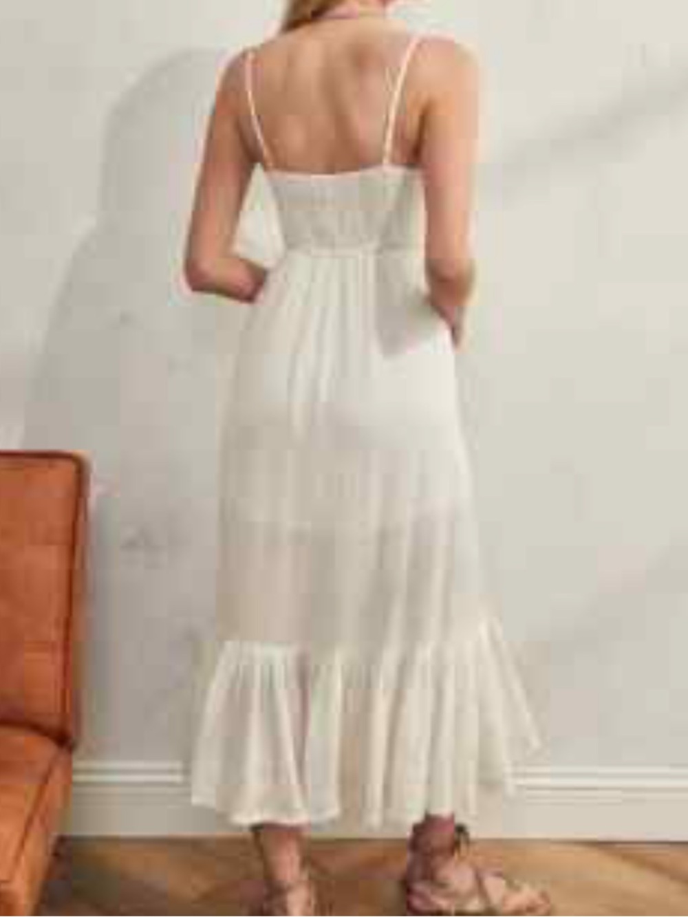 Urban outfitters white western maxi dress